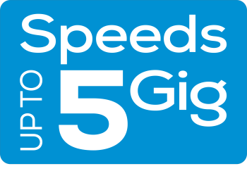 Speeds up to 5 Gig